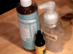 Homemade baby wash ingredients