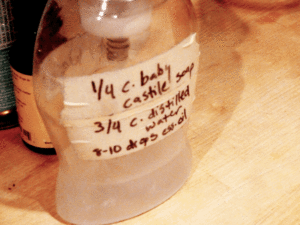 Homemade baby wash directions